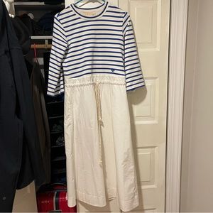 Tory Burch Navy Stripped Dress